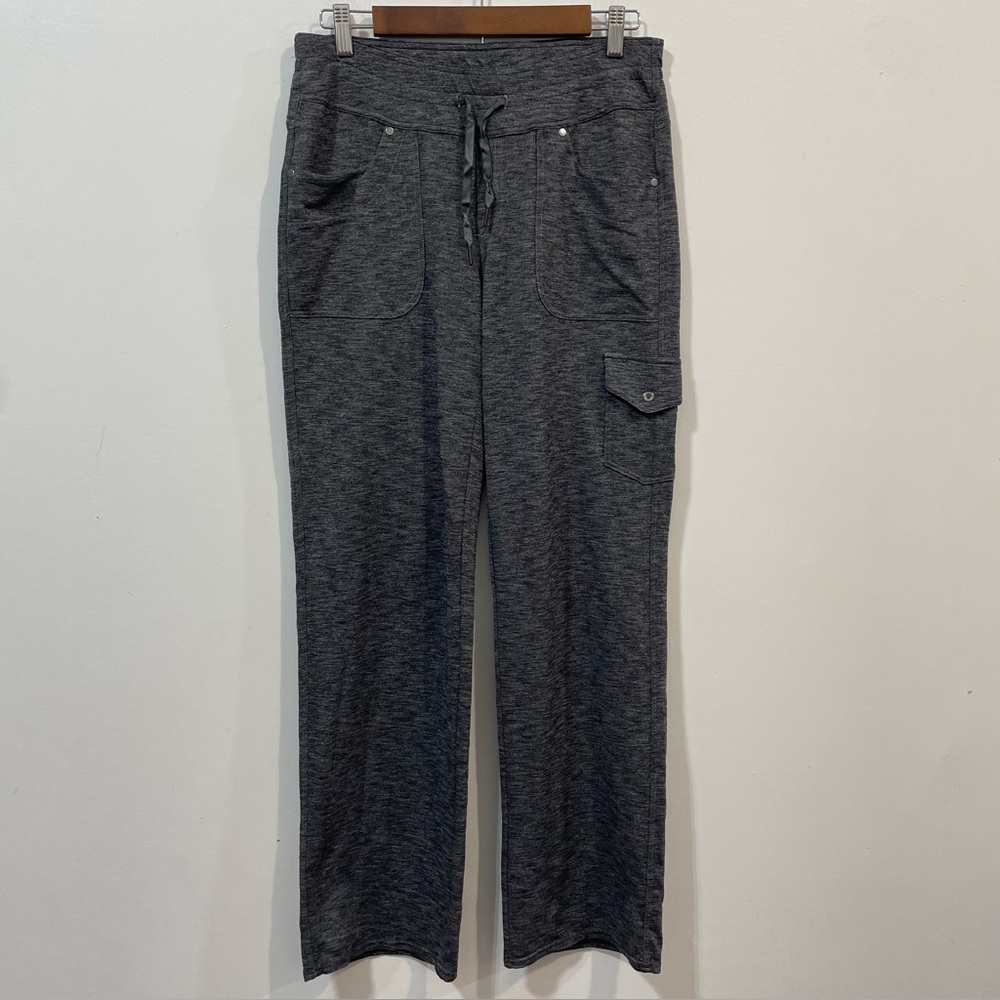 Kuhl Gray Heather Mova Straight Leg Cargo Stretchy Hiking Pants Size 10 Reg
